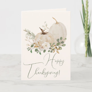 Festivals Wasserfarbe Weißkins Rose Thanksgivi Feiertagskarte