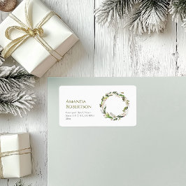 Festivals Wasserfarben Adressaufkleber