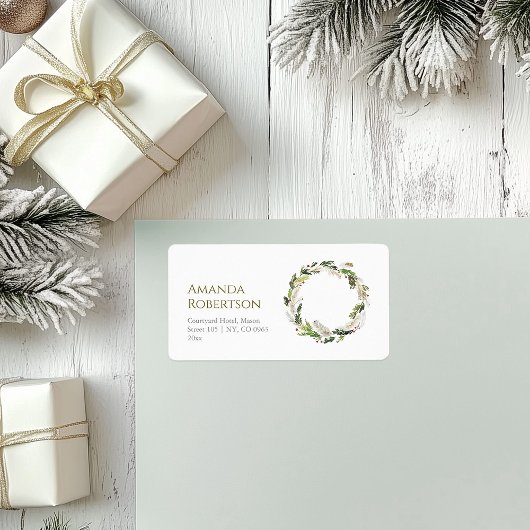 Festivals Wasserfarben Adressaufkleber