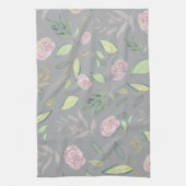 Festivals Wasserfarben Blume 2 Geschirrtuch (Vertikal)