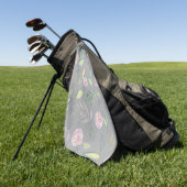 Festivals Wasserfarben Blume 2 Golfhandtuch (Gras)