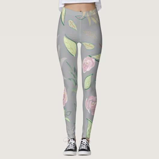 Festivals Wasserfarben Blume 2 Leggings (Vorderseite)