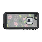 Festivals Wasserfarben Blume 2 LifeProof iPhone Hülle (Rückseite (Horizontal))