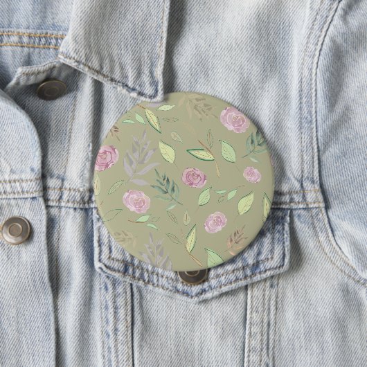 Festivals Wasserfarben - Blume 5 Button (Beispiel)