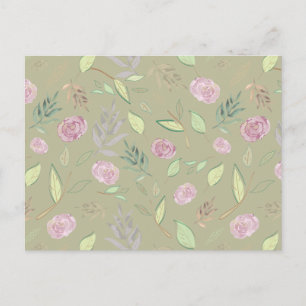 Festivals Wasserfarben - Blume 5 Postkarte