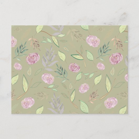 Festivals Wasserfarben - Blume 5 Postkarte (Vorderseite)