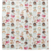 Festivals Wasserfarben Kunst am Engel und Geschenk Duschvorhang (Vorderseite)