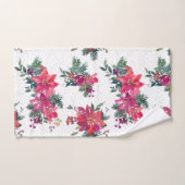 Festivals Wasserfarben Poinsettias & Sage Polka Do Badhandtuch Set (Handtuch)