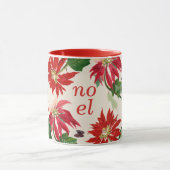 Festivals Weihnachten Poinsettia Floral Tasse (Zentrum)