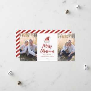 Festivals Weihnachtsmannmütze 2 Foto Feiertagskarte