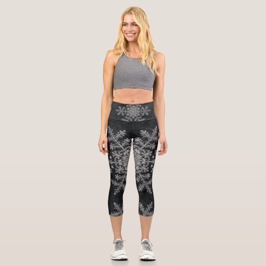 Festivals Winter Symmetrie Capri Leggings (Vorderseite)