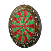Festivals wünscht Dartboard Dartscheibe (Vorderseite rechts)