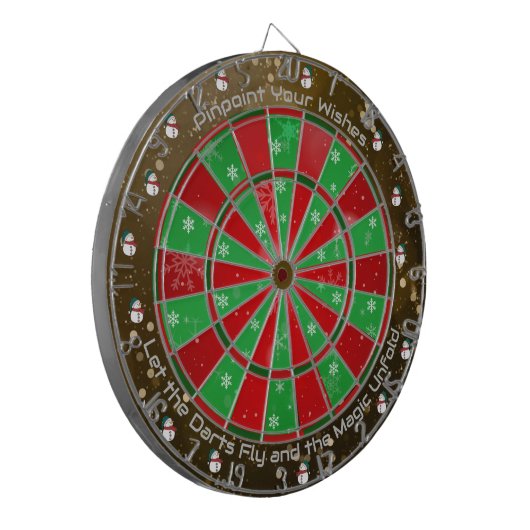 Festivals wünscht Dartboard Dartscheibe (Vorderseite Links)