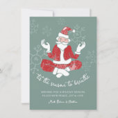 Festivals Yoga Feiertagskarte (Vorderseite)