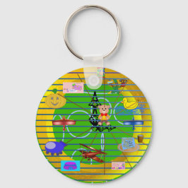 Festivals zum Cartoon Schlüsselanhänger