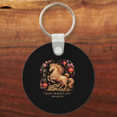 Festive 2026 New Year Crazy Horse Lady Fortune Cow Schlüsselanhänger (Vorderseite)