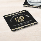 Festive 50. Klasse Wiedersehen-Party Rechteckiger Pappuntersetzer (angewinkelt)