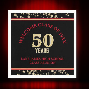 Festive 50. Klasse Wiedersehen-Party Serviette