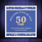 Festive 50. Klasse Wiedersehen-Party Serviette