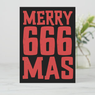 Festive 666 Frohe Weihnachten Rock & Metal Santa 