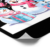 Festive 6 7 Six Seven Meme Christmas Women Men Kid Poster (Ecke)