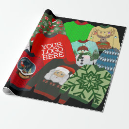 Festive Add Company Logo Ugg Weihnachts-Sweater Geschenkpapier