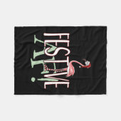 Festive Af Ironic Sarcastic Merry Christmas Flamin Fleecedecke (Vorderseite (Horizontal))