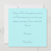 Festive and elegant Christmas Bauble Greeting Karte (Rückseite)