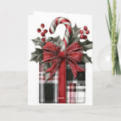 Festive and elegant Christmas Greeting Card Karte (Rückseite)