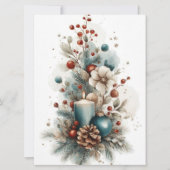 Festive and elegant Christmas Greeting Card Karte (Vorderseite)