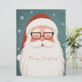 Festive and elegant Christmas Greeting Card Karte (Stehend Vorderseite)