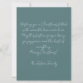 Festive and elegant Christmas Greeting Card Karte (Rückseite)