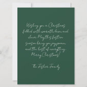 Festive and elegant Christmas Greeting Card Karte (Rückseite)