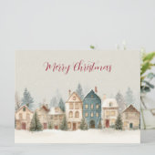 Festive and elegant Christmast Greeting Card Karte (Stehend Vorderseite)