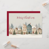 Festive and elegant Christmast Greeting Card Karte (Vorderseite/Rückseite Beispiel)