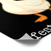 Festive And Mpy Goose Santa Hat Xmas Light Matchin Poster (Ecke)