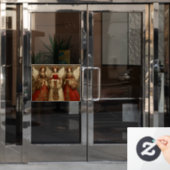 Festive Angels Fensteraufkleber (Büro Tür)