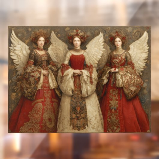 Festive Angels Fensteraufkleber (Blatt 2)