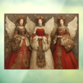 Festive Angels Fensteraufkleber (Blatt 3)