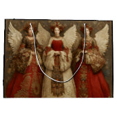 Festive Angels Große Geschenktüte (Rückseite)