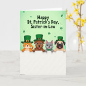 Festive Animal Celebration Card Karte (Gelbe Blume)