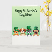 Festive Animal Holiday Card Karte (Gelbe Blume)