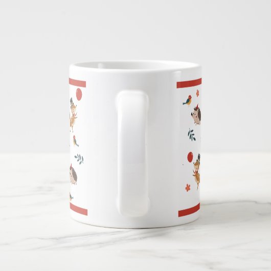 Festive animals Jumbo-Tasse (Rückseite)