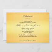 Festive Art Deco Abschluss Foto Gold Class 20XX Einladung (Rückseite)