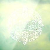 Festive Art Deco Frohe Weihnachtsklingeln Fensteraufkleber (Blatt 3)