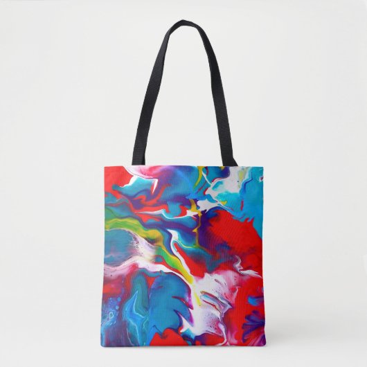 Festive Art Design on Tote Tasche (Vorderseite)