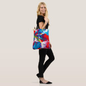 Festive Art Design on Tote Tasche (Am Model)
