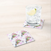 Festive Axlotl Rechteckiger Pappuntersetzer (Vor Ort)