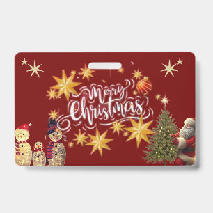 Festive Badge Weihnachtskarte Kollektion – Perfekt Ausweis