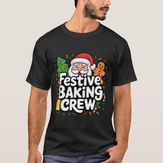 Festive Baking Crew Soft Palette Holiday Family Ch T-Shirt (Vorderseite)